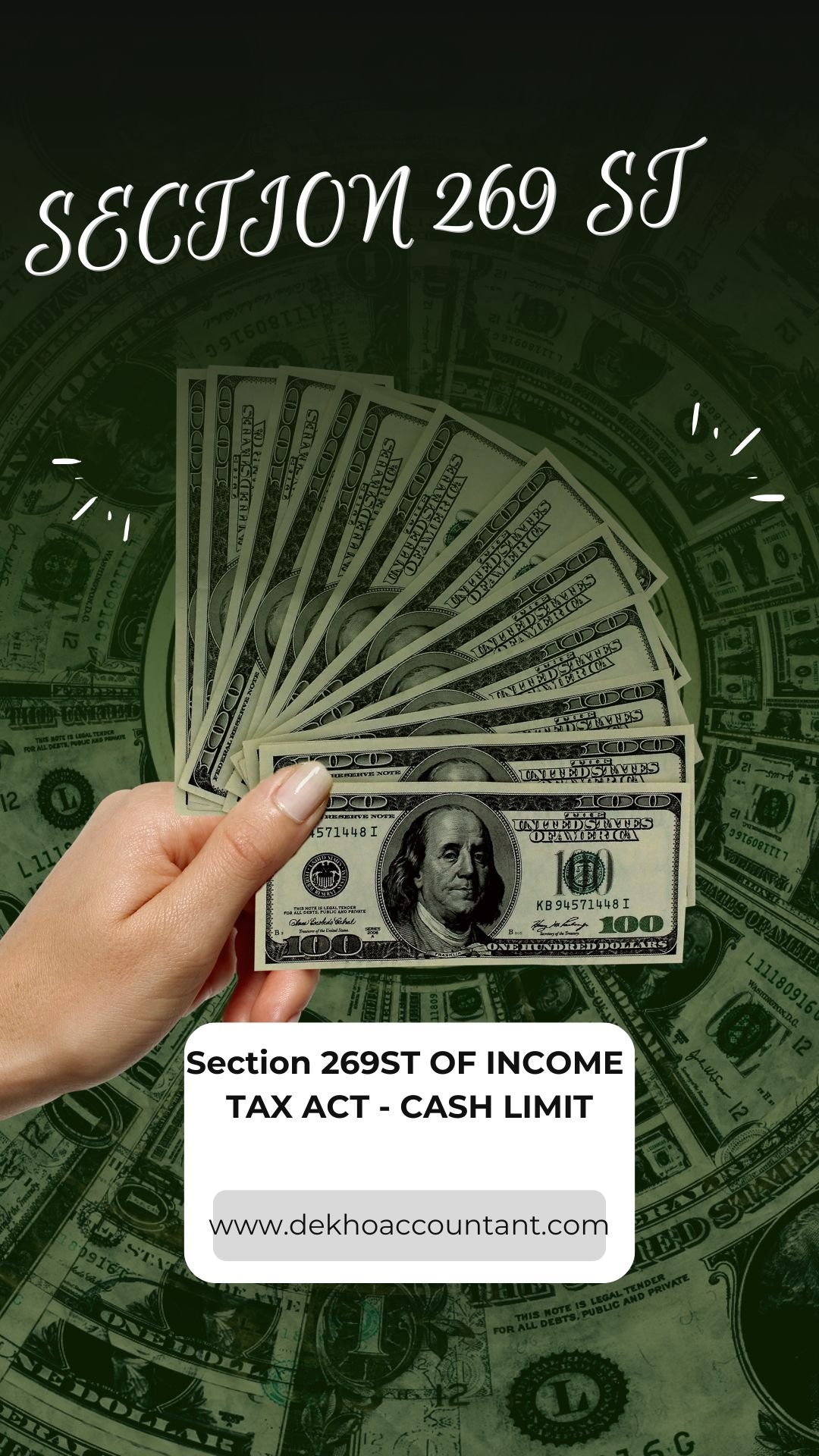 269ST OF INCOME TAX ACT